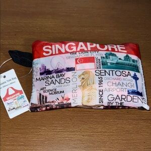 Singapore Souvenir Foldable Tote Bag
